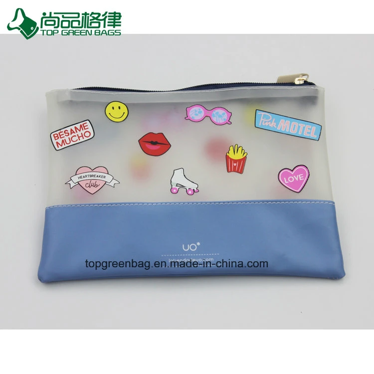 Cute Fashion Zipper Stationery Bag TPU Pencil Bag Pouch Bag