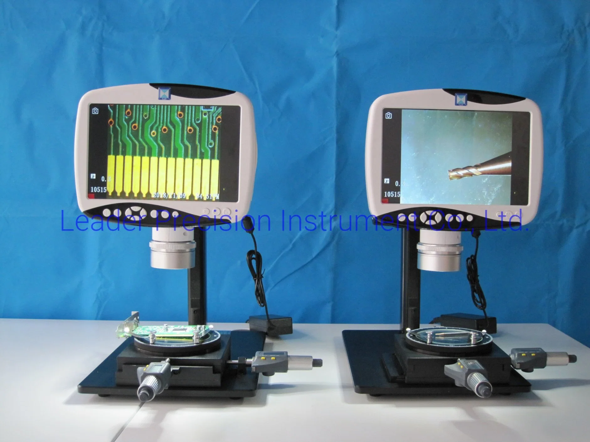 Multilingual Stereo Zoom LCD Industrial Microscope (LD-250)