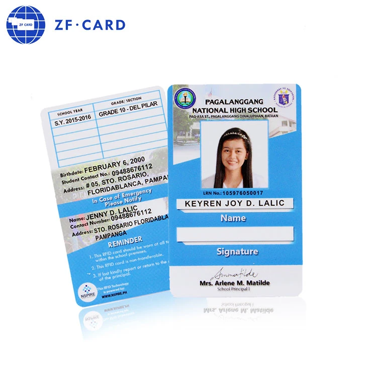 Customized PVC Printed 100% Original MIFARE Plus (R) Se 1K (4B) Contactless RFID Students Access Control Card