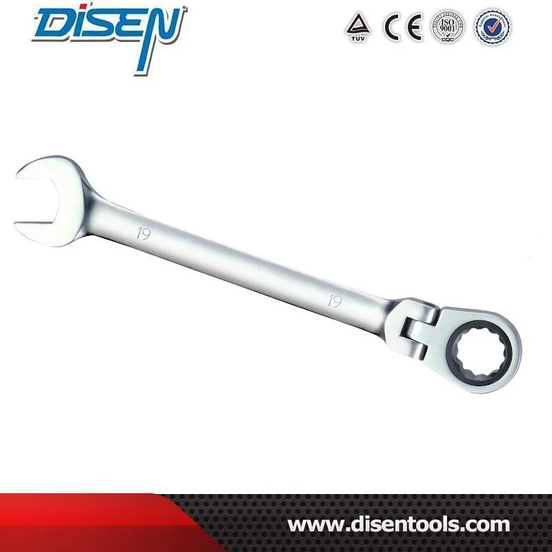 Factory Wholesale/Supplier Professional Flexible Combination Ratchet Wrench