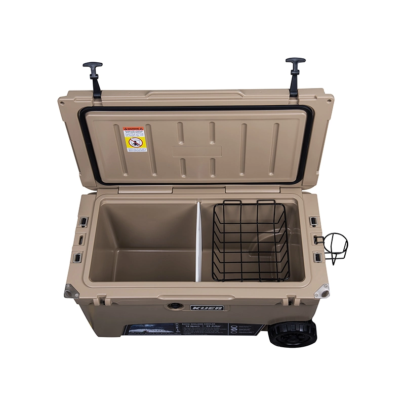 70qt Rotomolded Plastic Camping Cooler Box OEM Ice Chest Cooler Box for Hiking Ice Cooler Box