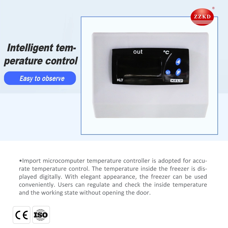 60L -80 Degree Deep Freezer Lab Ultra-Low Temperature Freezer Horizontal Medical Refrigerator