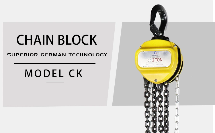 Manual Chain Hoist Lifting Equipment Chain Block Ck-1.5t with Reasonable Price