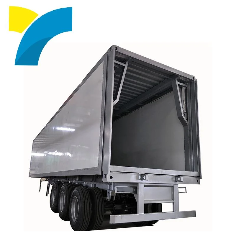 Manufacture Truck Part Customize Size Semi Tipper Trailers Wing Van Body 20 Tons Open Wing Van Trailer