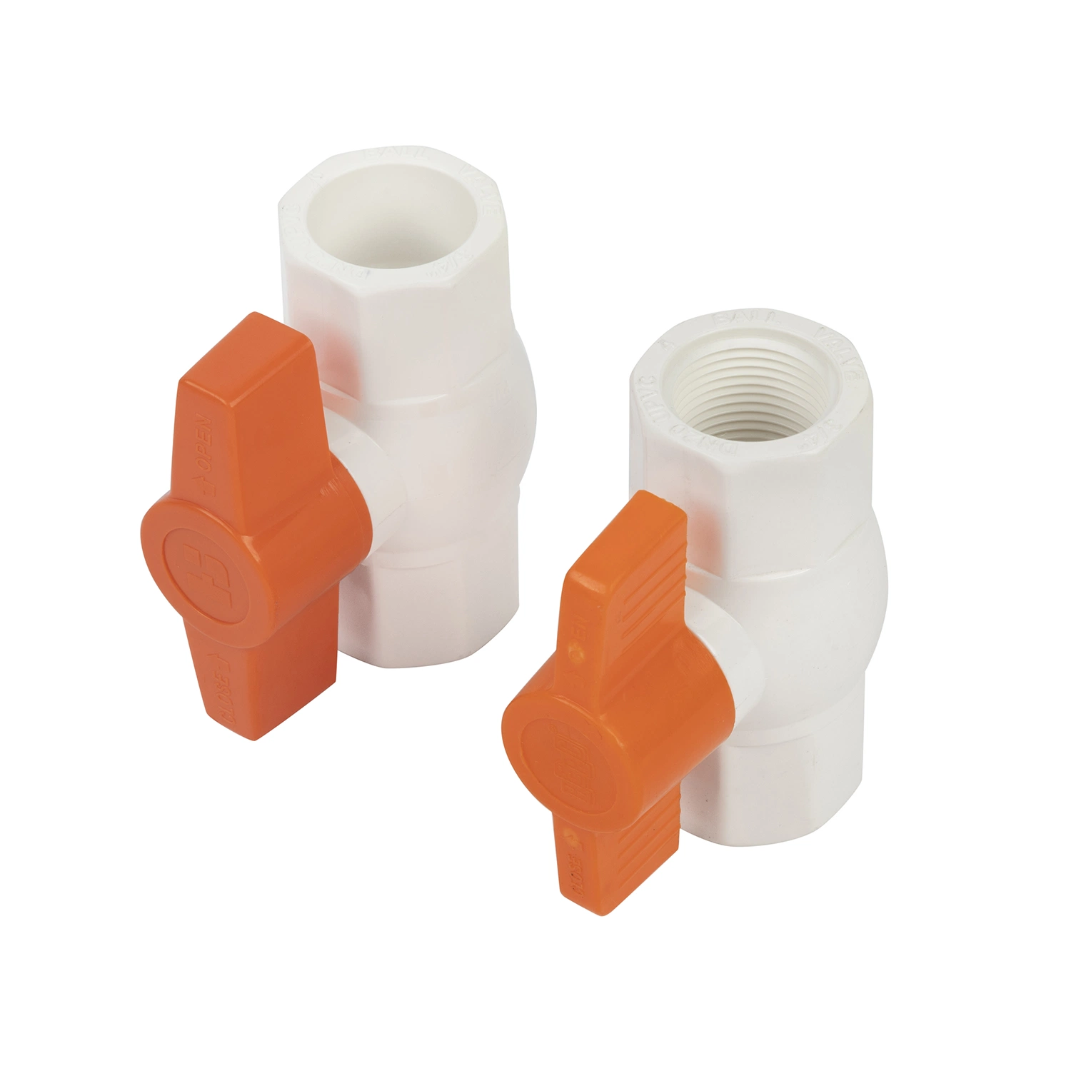 Plastic Pressure Pipe Tube Fittings Plastic Ball Valve Water Supply UPVC DIN Standard Octagonal Thread Ball Valve with Long Handle