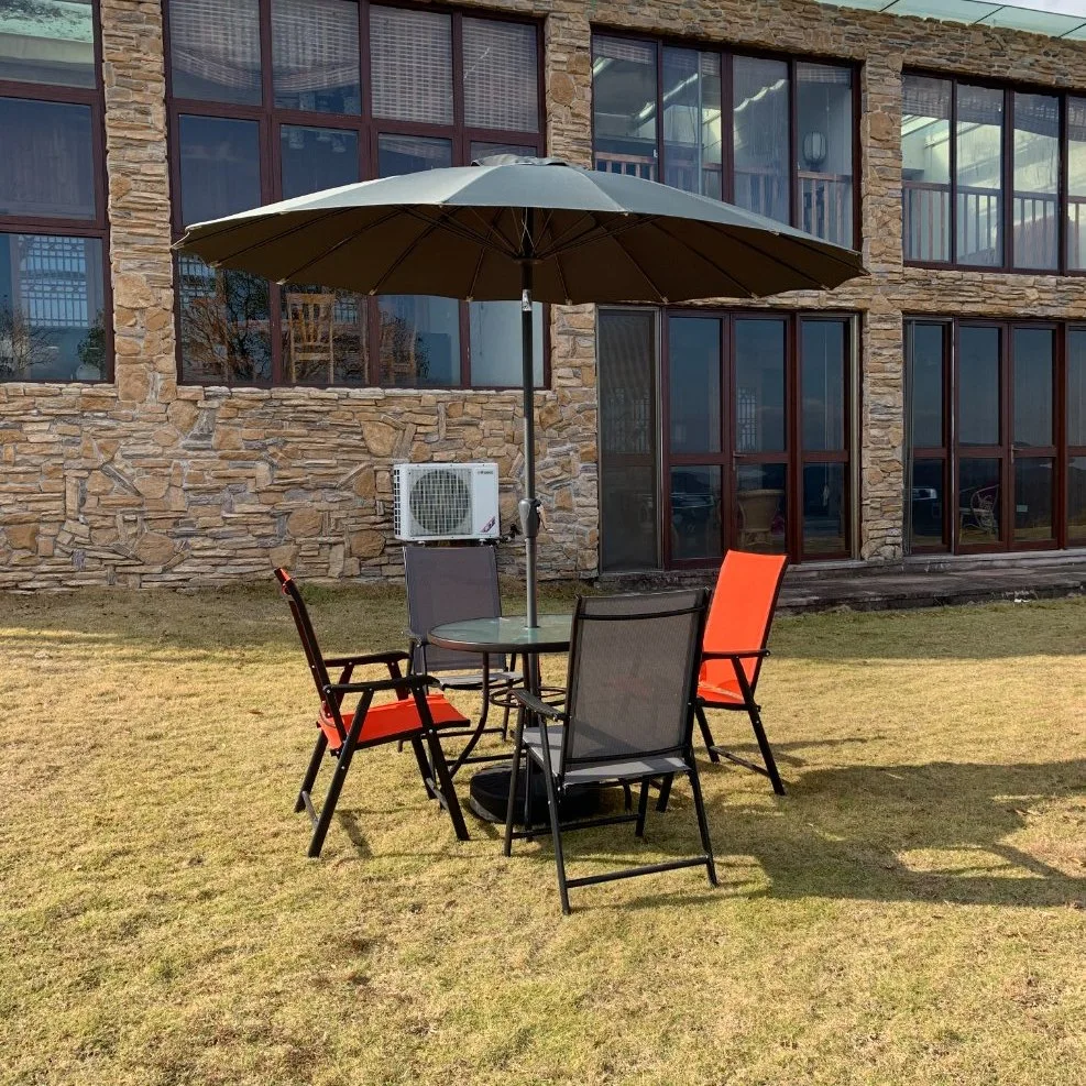 Round Sun Shade Tilting Umbrella for Outdoor Big Size Garden Table Use