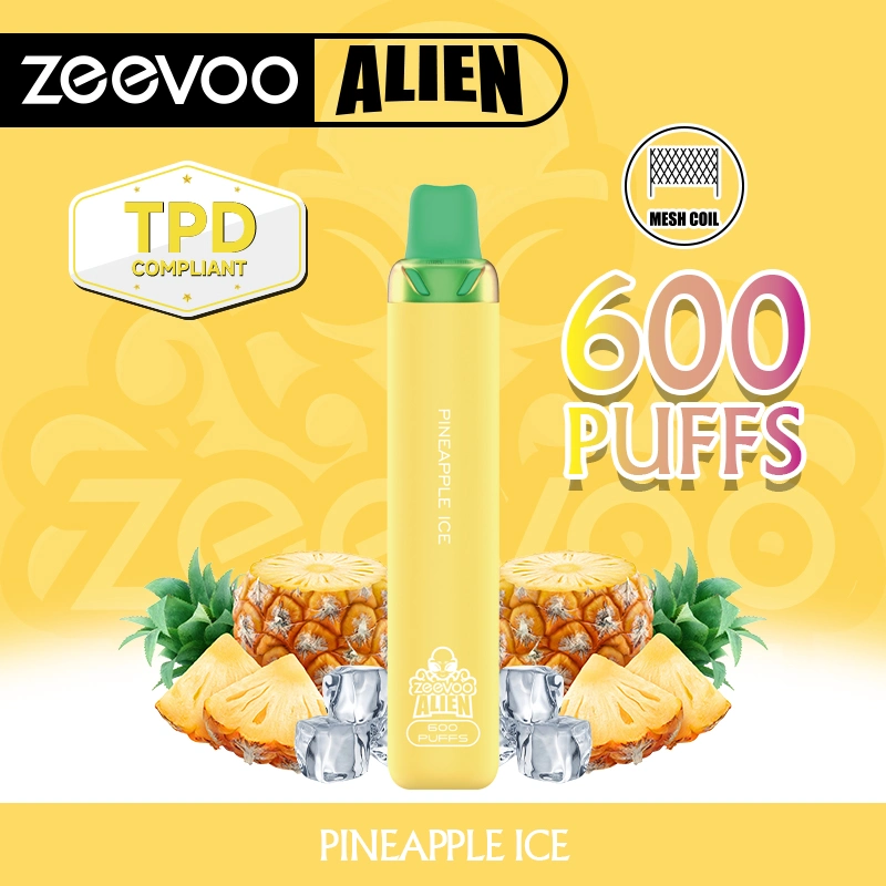 Europa mais recente Design Zeevoo Alien descartável Vape e cigarro 600 Puffs Pod com TPD &amp; UFI