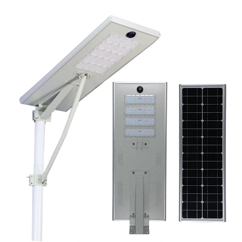 Materiales de aluminio Rendimiento de alta calidad/alto costo Precio barato Luz Solar IP65 impermeable 20W 30W 40W 50W 60W 80W 100W todo en uno Luz solar de calle con mando a distancia