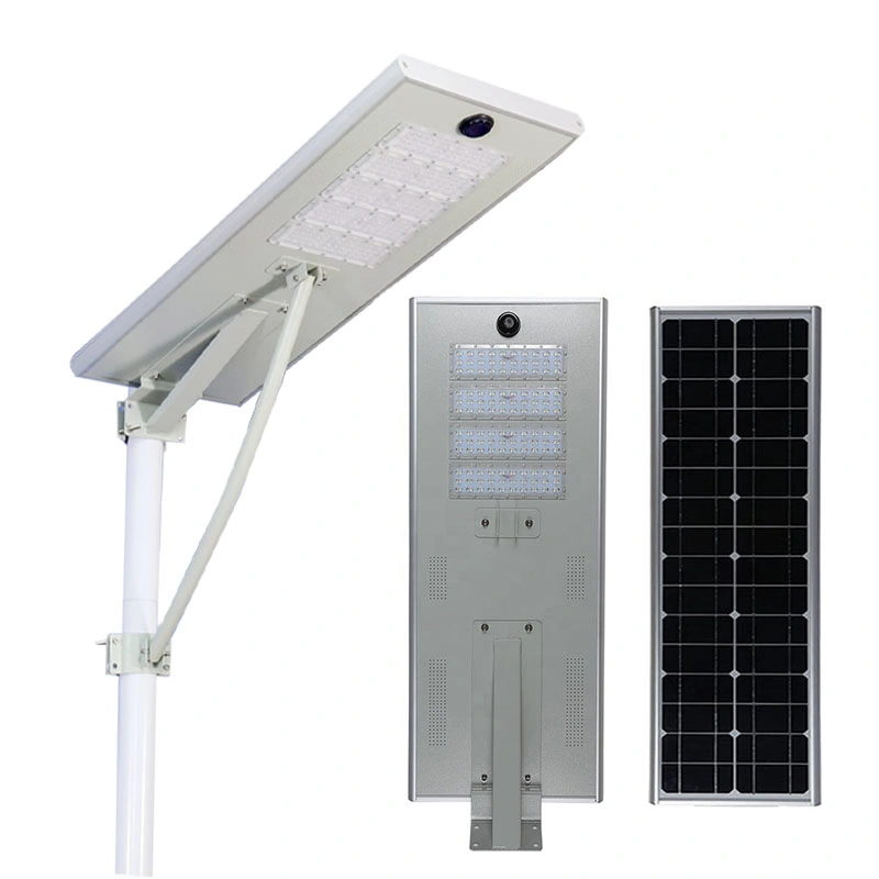 Materiales de aluminio Alta calidad Precio barato Luz Solar IP65 impermeable 20W 30W 40W 50W 60W 80W 100W todo en uno Luz solar de calle con mando a distancia