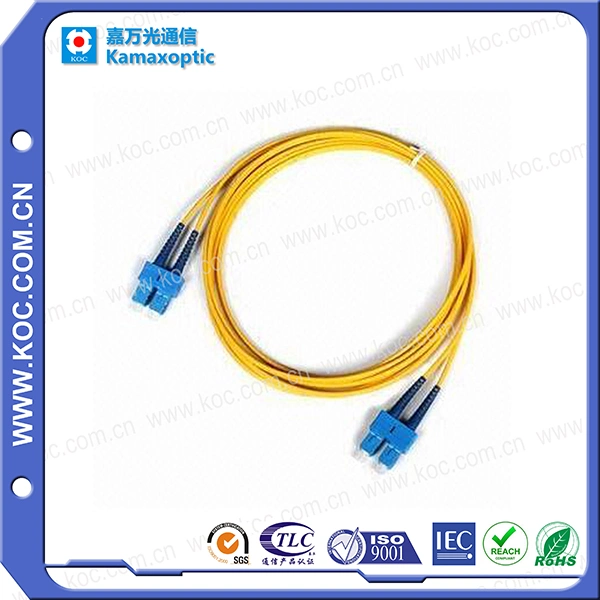 Manufacturer Fiber Optic Patch Cord Sc/Upc-Sc/Upc Single Mode Duplex