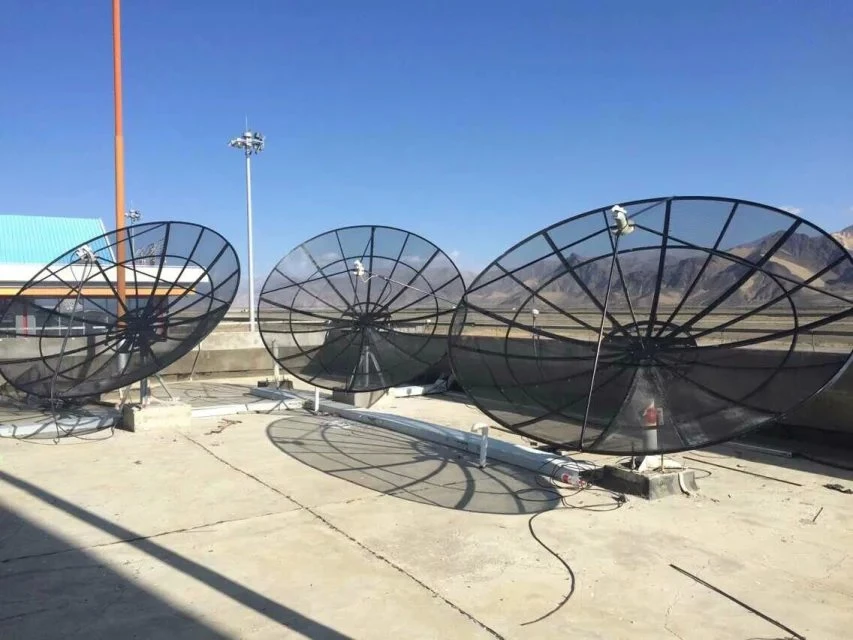 Malla de aluminio de alta calidad HD Digital TV parabólica exterior Antena Parabólica 180cm de 6 pies pies 1,8 millones de satélite en banda C