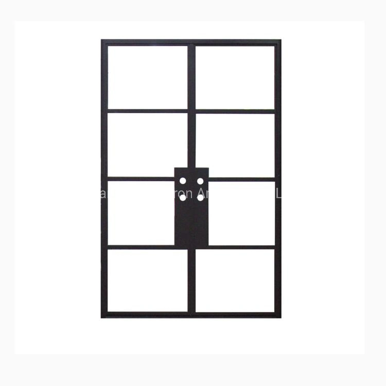 Wrought Iron and Steel Thermal Break Decorative Residential Interior Door