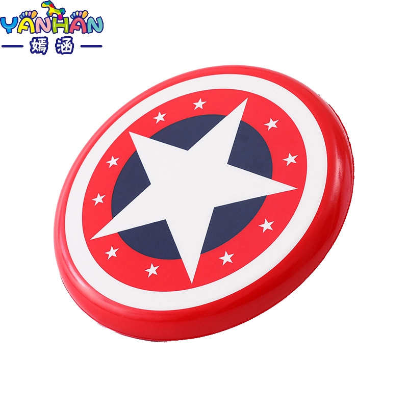 American Shield Series PU Soft Cute Parent-Child Outdoor Sports Round Frisbee Game Toys