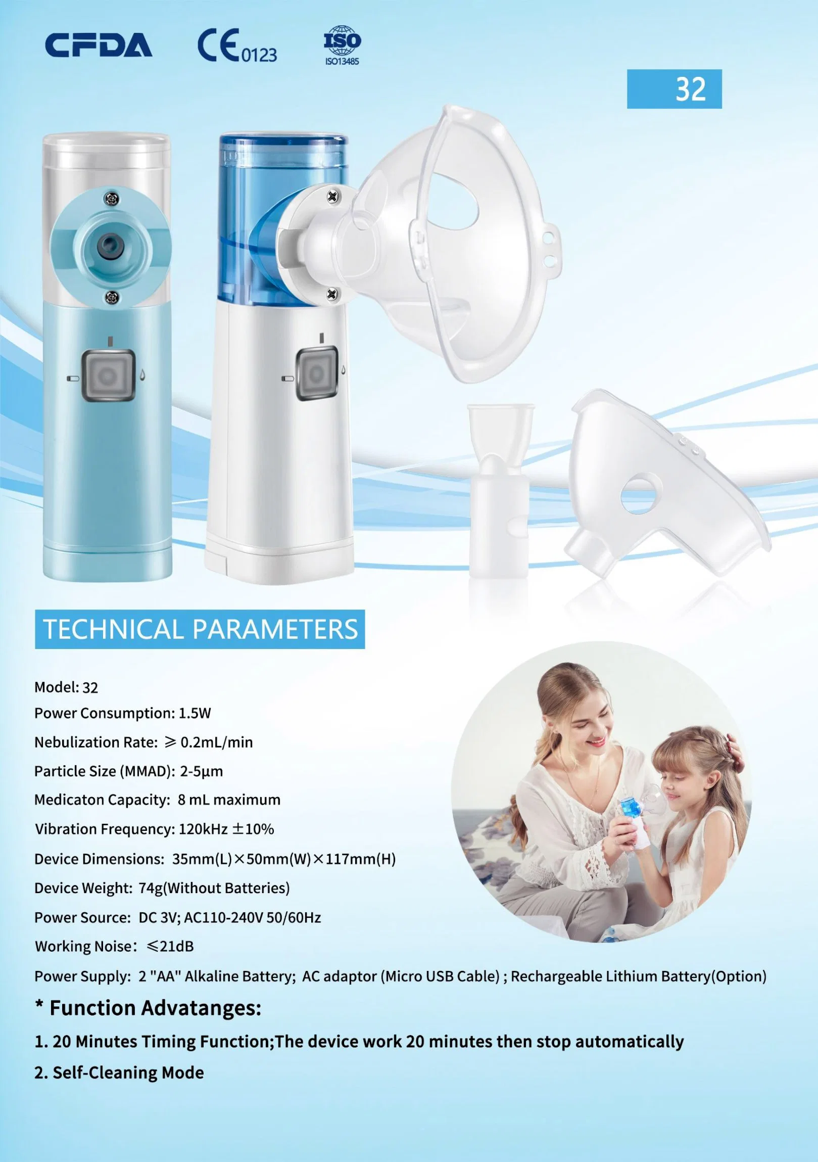 Mini Portable Inhaler Mesh Nebulizer