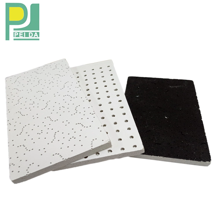 Fireproof Function Square Tile Mineral Fiber Ceiling ISO