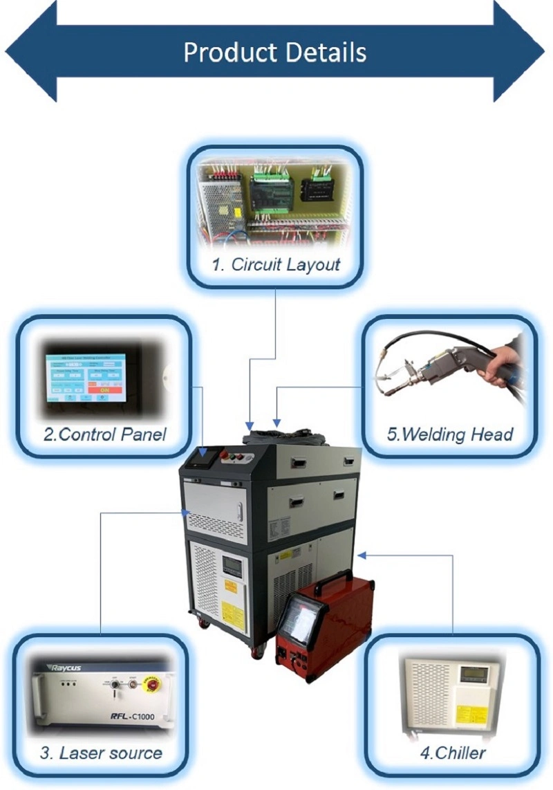 Welding Equipment for Small and Medium Sensors of 1500W Fiber Laser Welding Machine