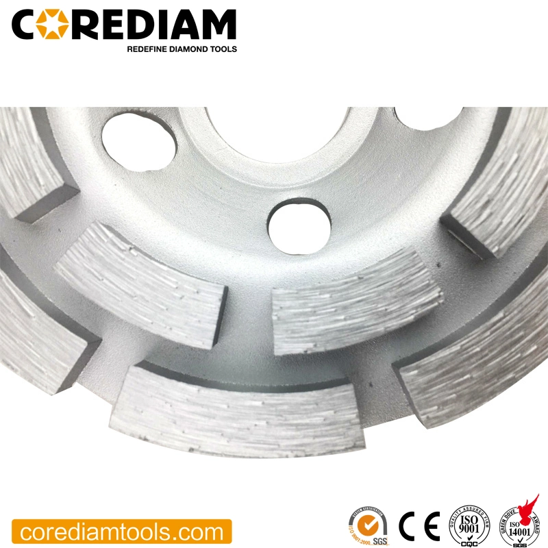 Double Row Diamond Grinding Cup Wheel for Concrete Rough Surface Grinding/Diamond Tool