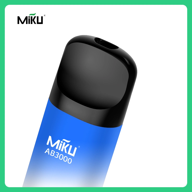 Одноразовые манжеты Miku Vape Ab3000 оригинальные сетчатые катушки прямые трапециюи Цена самых низких никотиновых оптовых испарителей 420 мА/ч.