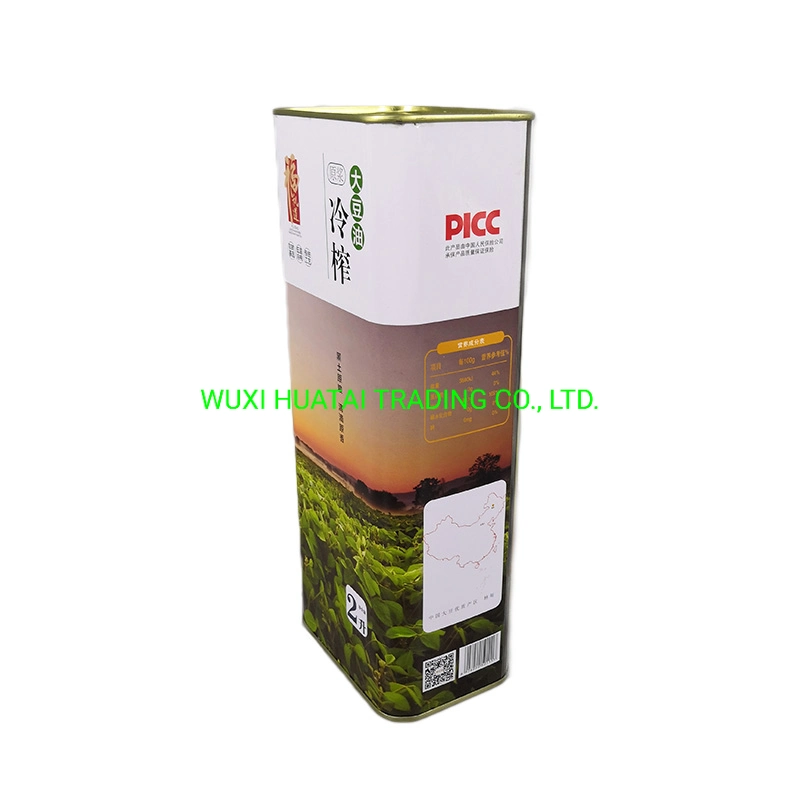 2L Olive Oil Tin Tin New Style Olive Oil Tin Pack Factory Direct Supply Olive Oil Tin Portable Mini Oil Tin