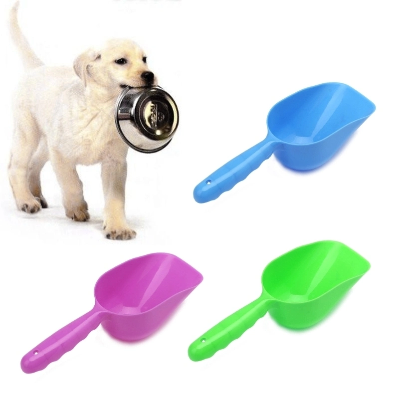 البلاستيك الحيوانات الأليفة الطعام مجراف الكلب مغرفة جرو