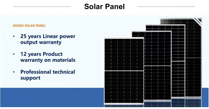 Garantia de 25 anos de grau Painel Solar modelo fotovoltaico de 490 W. Para CIF Vietname