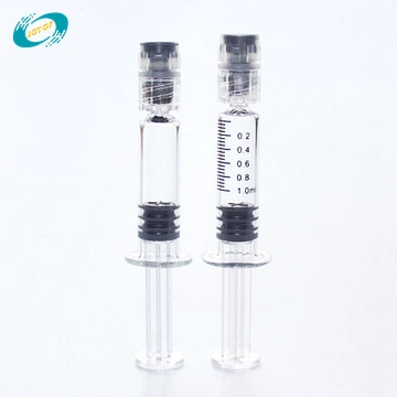 Disposable Prefilled Luer Lock Glass Syringe Without Needle