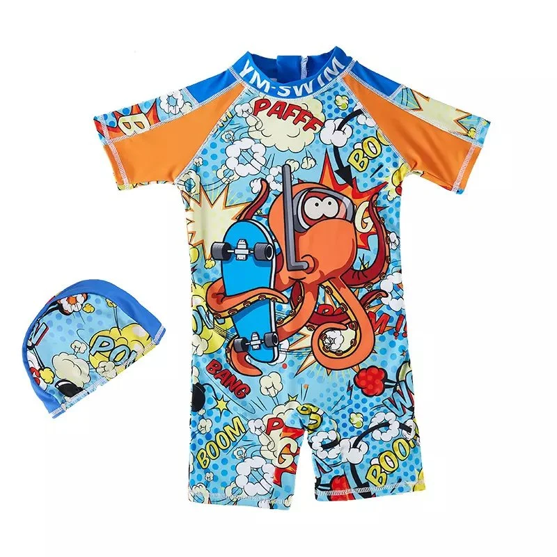 Wimwear & Beachwear for Boys Quick Drying One Piece Kids Children Swimwear