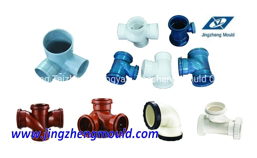 PVC Injection Collapsible Core Plastic Pipe Fitting Mould (JZ-P-C-03-021-A)