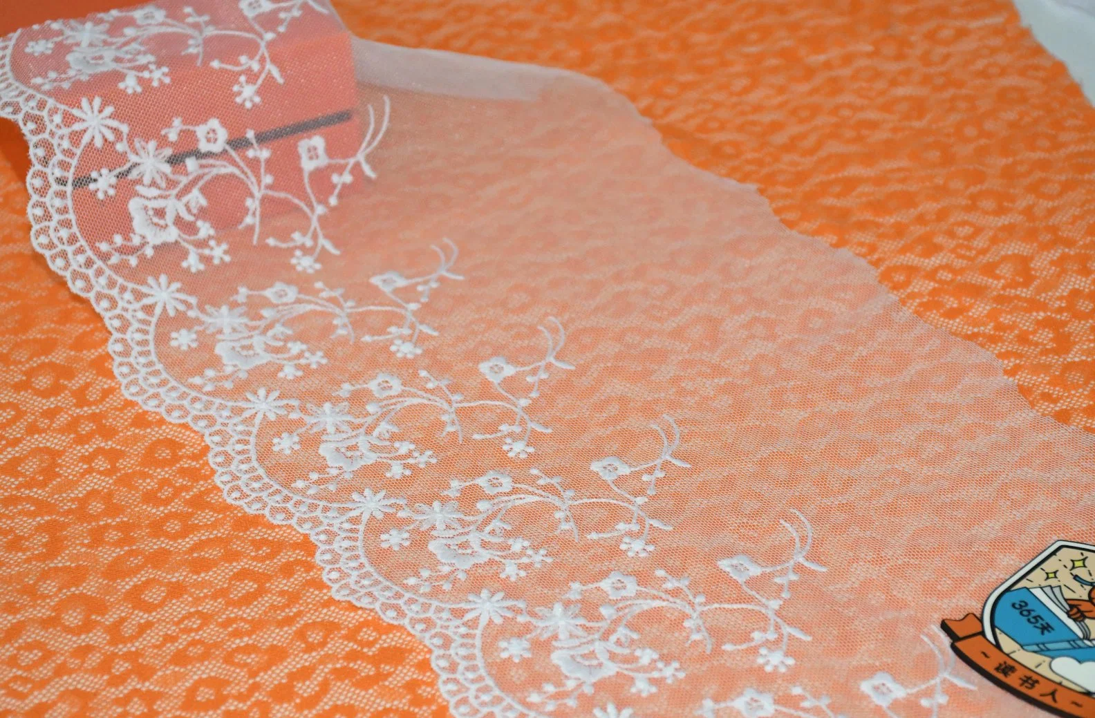 Floralcotton Stickerei Stoff für Kleid