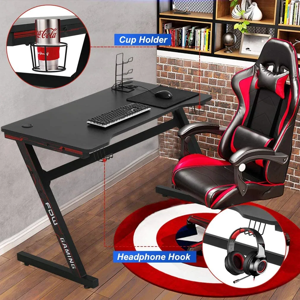 Computador portátil topo MDF rosa com mesa de jogos de computador mais vendido Computador de mesa