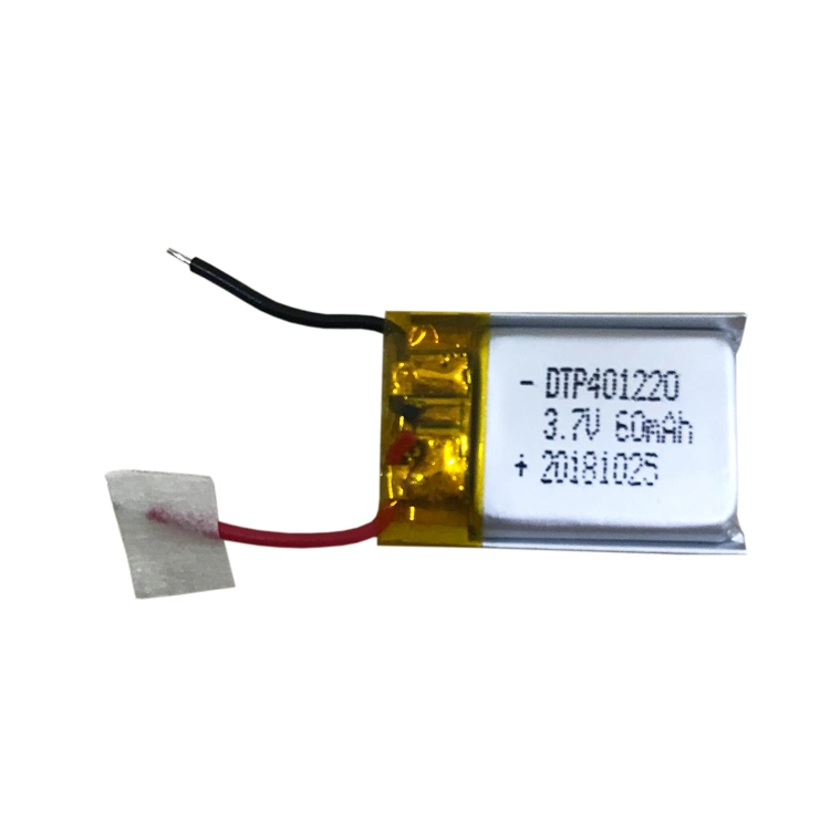 CB Approved 3.7V 60mAh 401220 Lithium Polymer Battery for Smart Watch