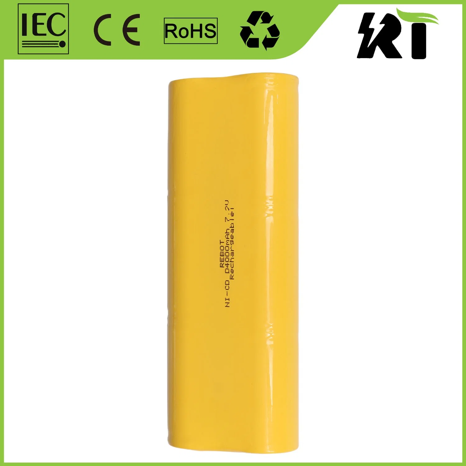 Electric Backup Power 7.2 Volt 4000mAh D Size NiCd Rechargeable Battery Pack