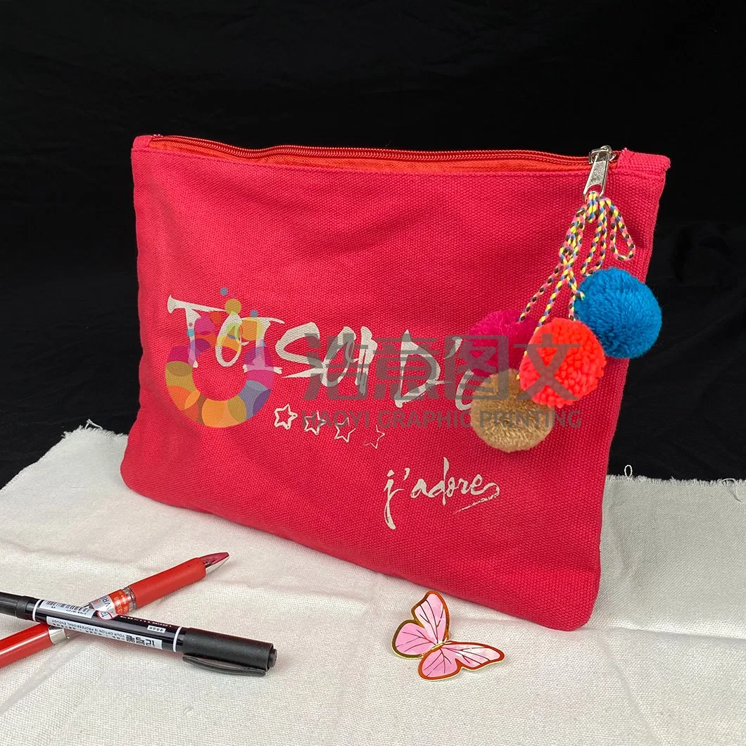 Bolsa de plumas de gran capacidad sencilla personalizada/bolsa de escritorio de Student Zipper