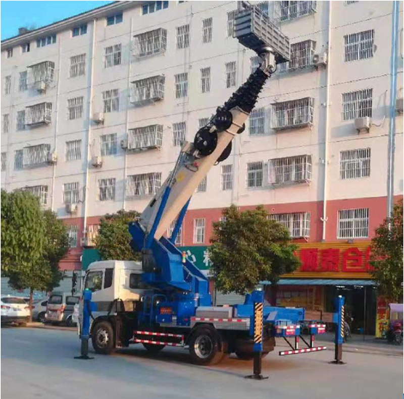 45m Telescopic Boom Aerial Work Vehicle Climbing Vehicle