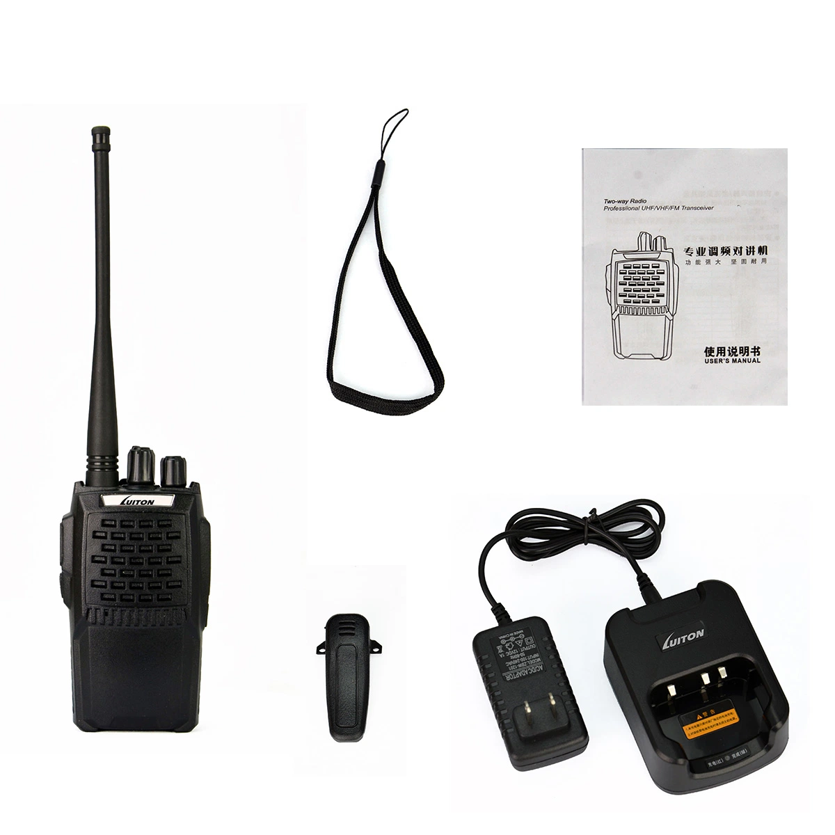 Traditionelles Funkgerät Walkie Talkie UHF- und VHF-Funkgerät LT-135