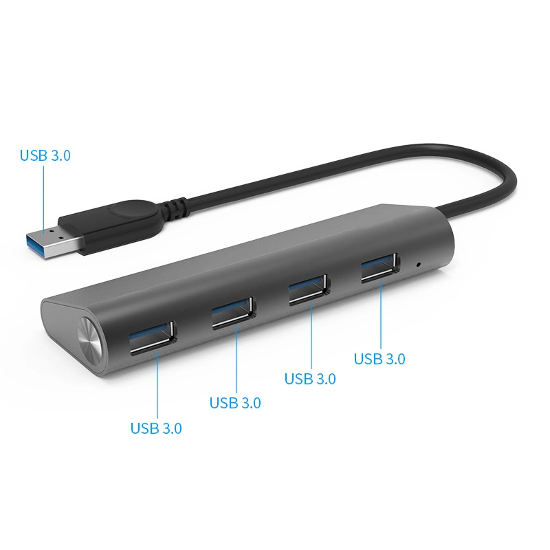 Winstars Uh3048 Superspeed USB 3.0 Aluminum 4 Port Hub