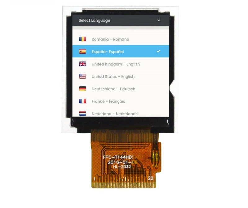 Ronen 1.44 Inch 128X128 22pin TFT LCD Display Module Screen Rg-T144hds-01