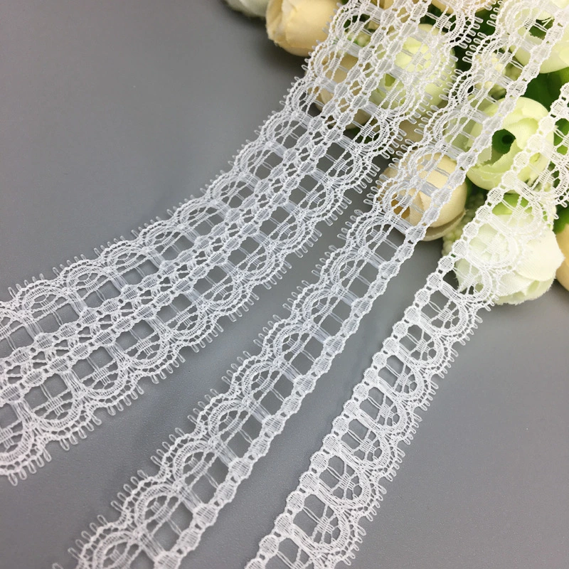 Scalloped Elastic Trim Floral Lace Garter Lingerie and Bridal Fabric for Fashion Garment Accessories