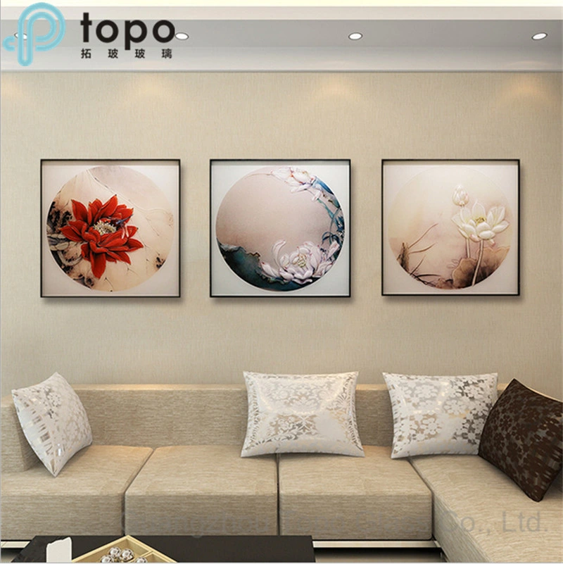 Customized Opaque Colored Glass Painting for Hotel (MR-YB6-2015)