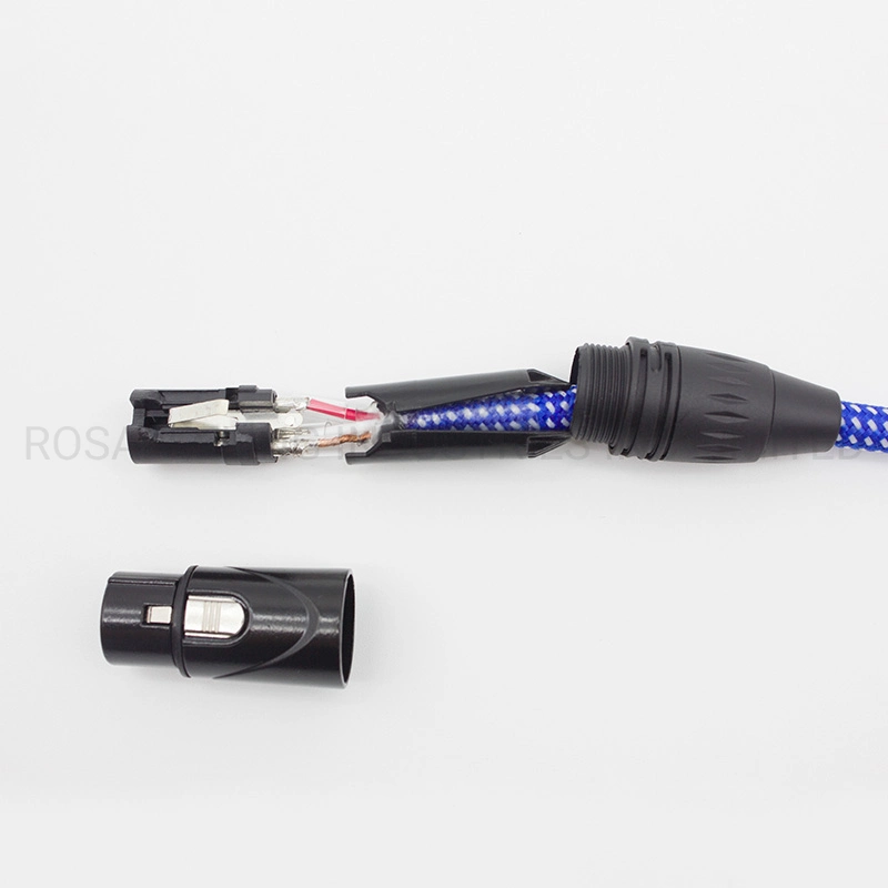 PVC Microphone AV Flexible Control Cable with Audio Connector XLR Female to Trs Plug (FMC40)