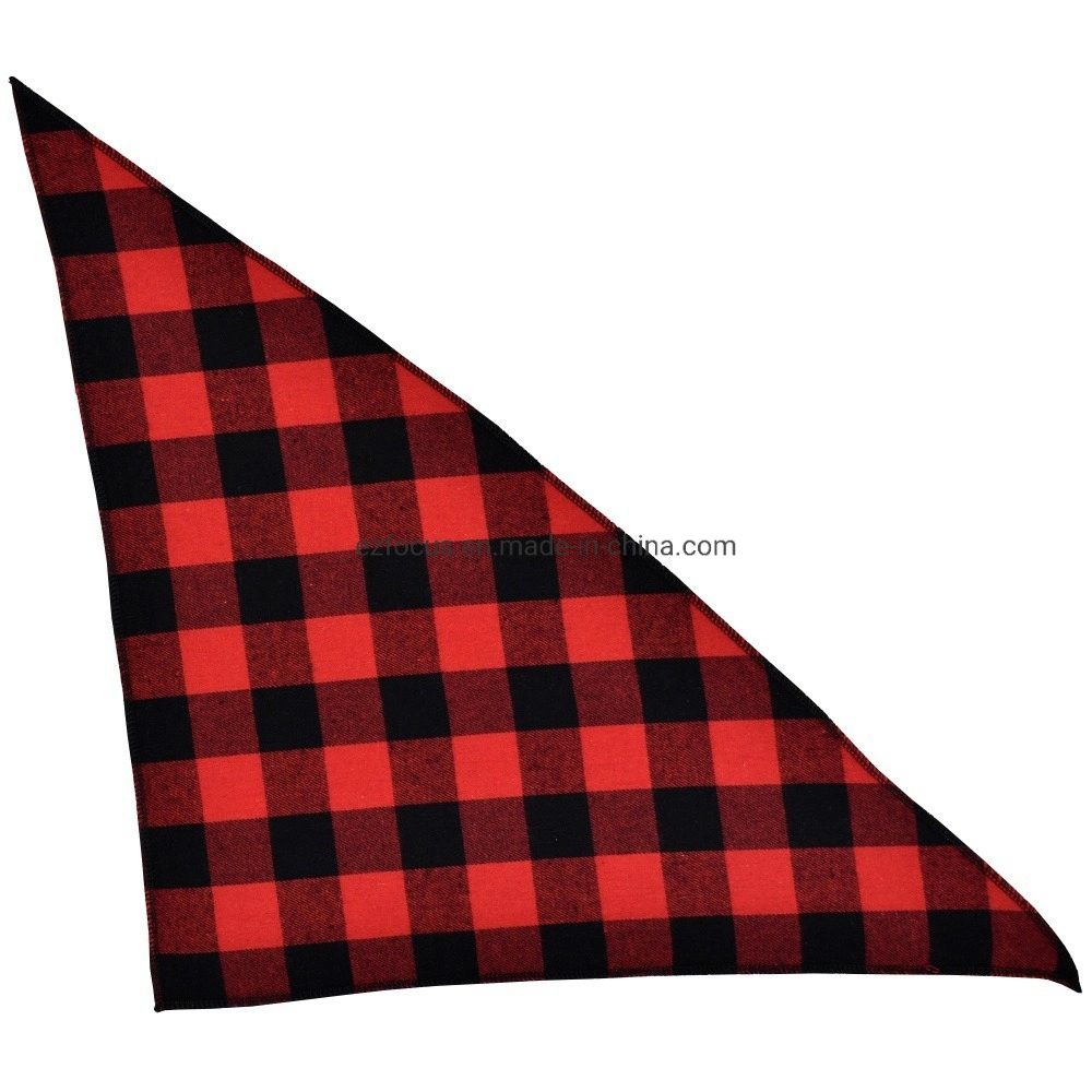 Waschbarer Hundeschal Bandanas quadratischer Plaid Druck Zubehör für Hunde Kleine bis große Hunde Katzen Haustiere umkehrbar Wbb12553