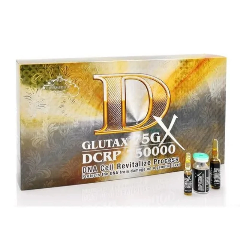 GluTAX 75gx GluTAX 1 800 000GS GluTAX 360 0000 GS Glutax 750 000 Gswhiteing Продукты ДНК клетки ревитируя процесс глутатиона Капельное введение