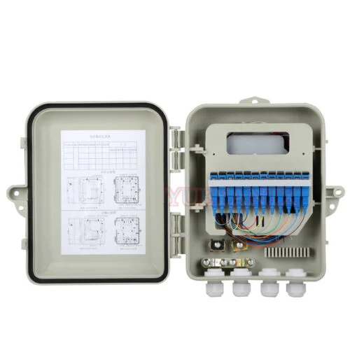 Fo Drop Fiber Optic Distribution Box with Sc Connector and PLC Splitter for FTTH Nap/CTO Box Metal (SPCC) ADSS Cable 12 24