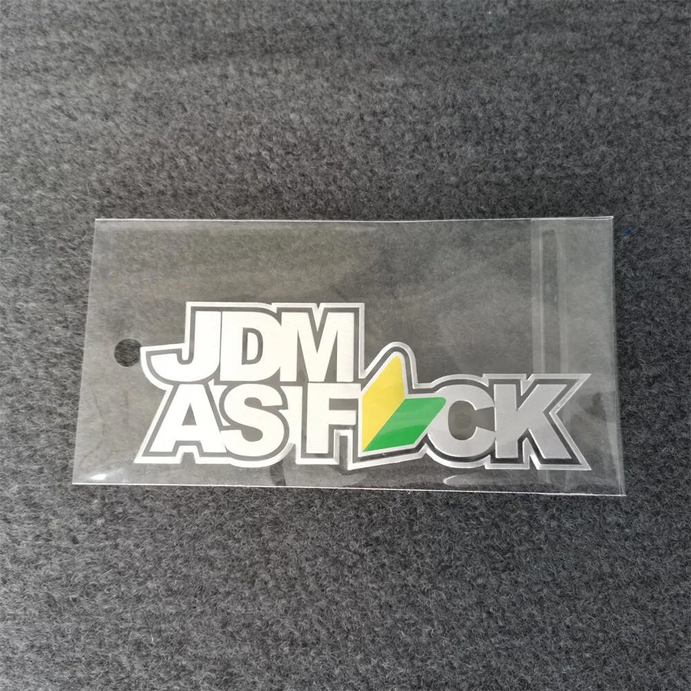 Jdm as F*Ck Modified Car Culture Three-Dimensional Metal Rear Sticker Cross-Border Hot Spot Wholesale/Supplier