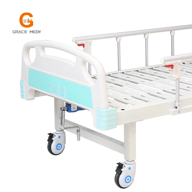 Medical/Patient/Nursing/Fowler/ICU Bed Medical One Function Manual Hospital Patient Bed with Single Cranks