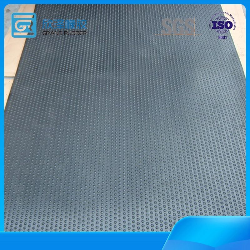 SBR FKM Cr NBR EPDM Silicone PVC PU Anti Slip Wear Reistant Cloth Insertion Pulley Lagging Skirts Skirtobard Industrial Rubber Mats Rolls Strips Sheet