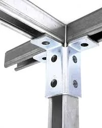 4 Holes Square Mount Post Base Channel for Single Strut Channel Fittings Secures Strut Assembly to Floors, Surfaces