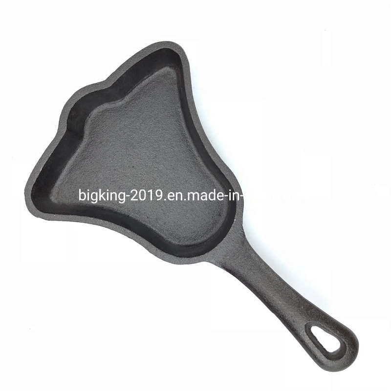 Kitchen Cooking Pre-Seasoned Cast Iron Mini Boots Shaped Fry Pan for Home Kitchen Use