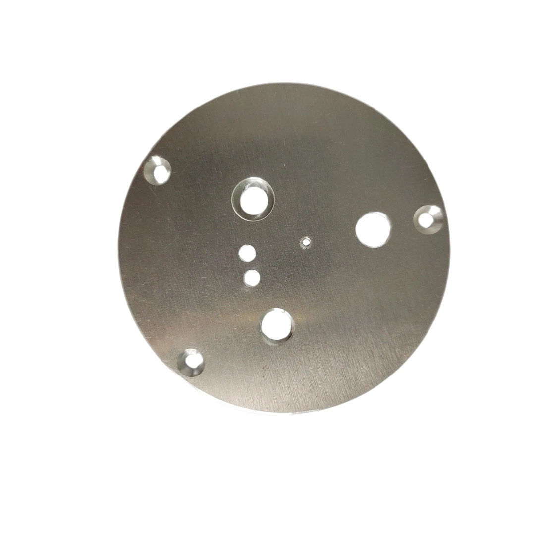 High Precision Multi Holes CNC Machining Parts Round Stainless Part Plate