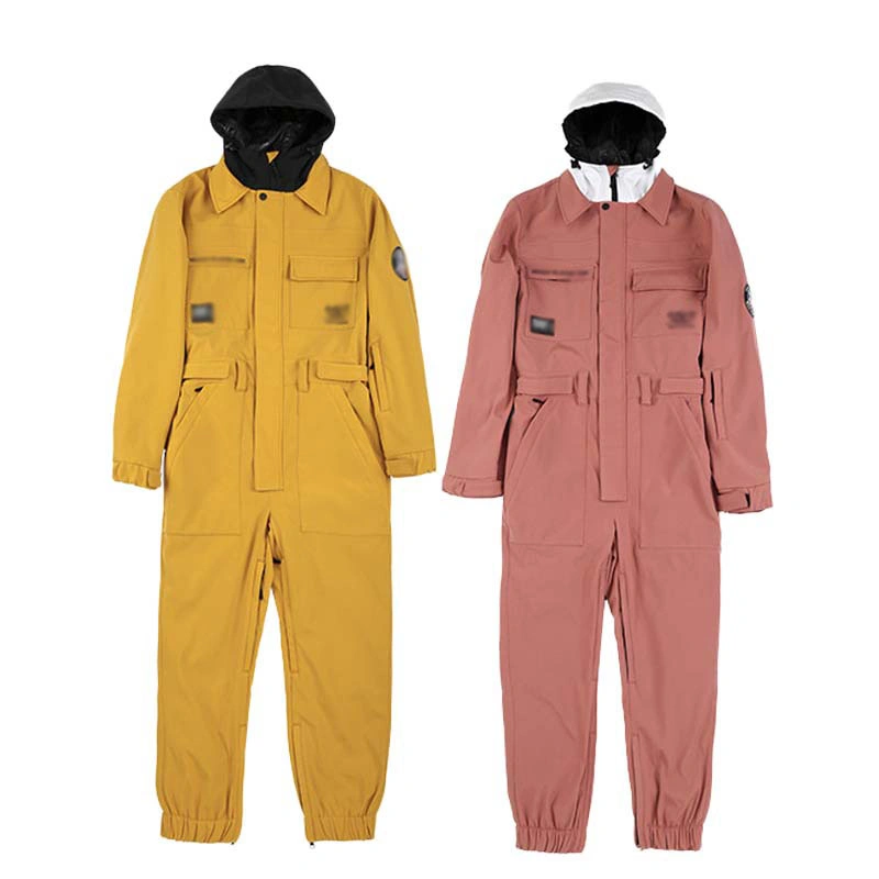 Wear-Resistant 100% de poliéster de vestuário de esqui de neve Jumpsuit personalizada